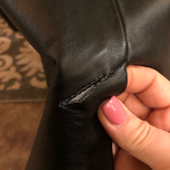 Apt. 9 Black leather coat/blazer - Picture 6 of 6